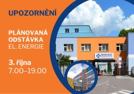 Orlickoústeckou nemocnici v sobotu omezí odstávka elektrické energie. ČEZ bude provádět opravu po havárii z letošního července
